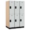 Salsbury Industries Wardrobe Locker, 45" W, 24" D, 76" H, (3) Wide, (6) Openings, Gray 22364GRY - alternate 1